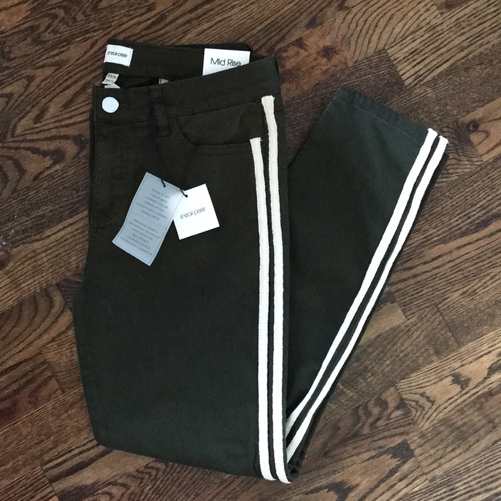 Sneak Peek Mid Rise Skinny Jeans